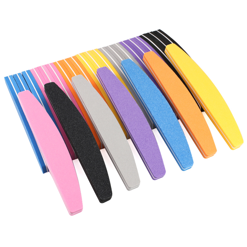 Woodworking File - 10/50Pcs Boat Sponge Nail Files 100/180
