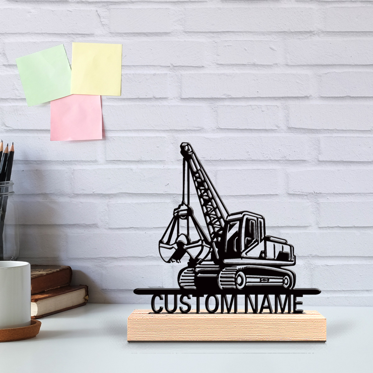 Woodworking Art - 1pc tractor Customized Letter Tin Statue