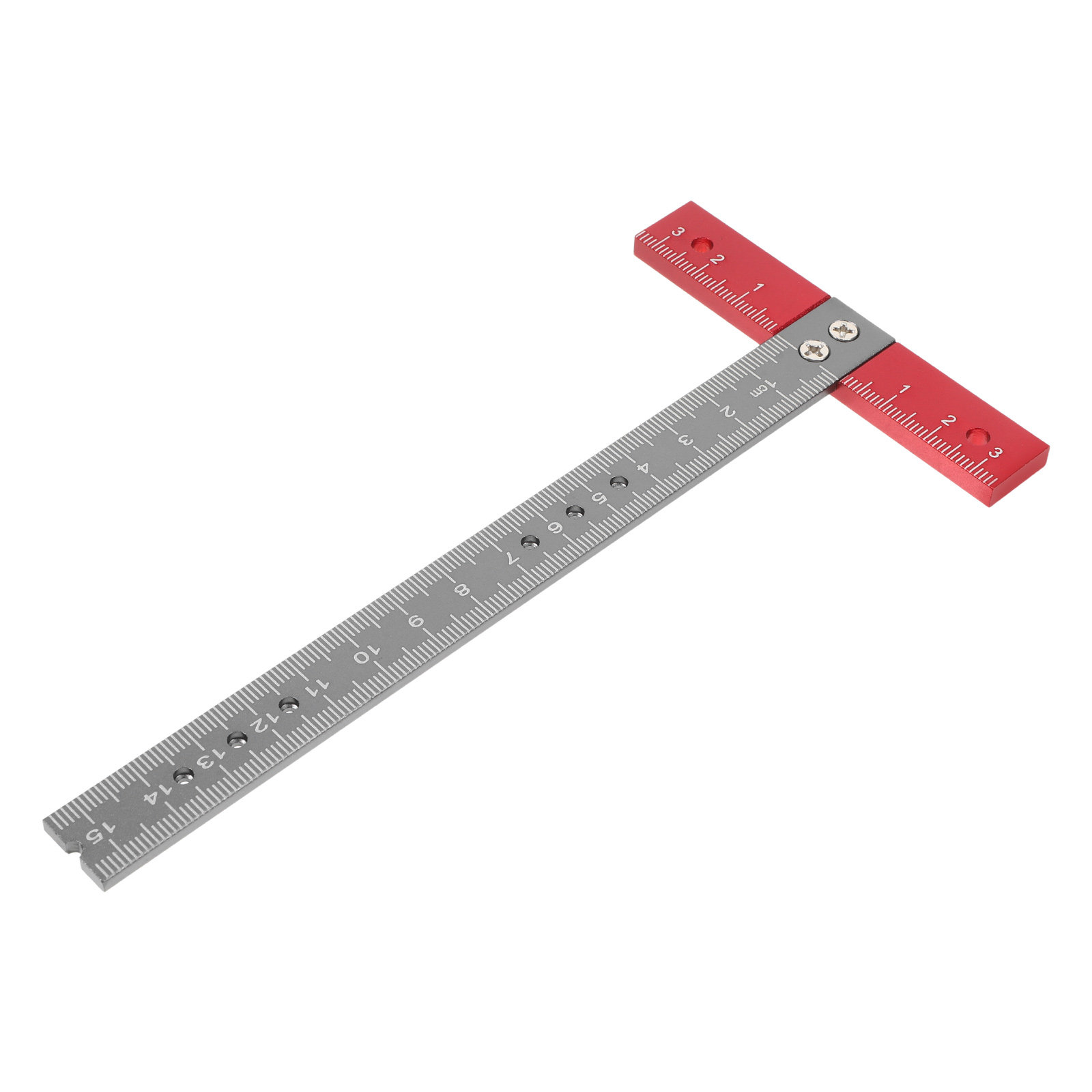 Woodworking Carpenter - T-Shaped Precision Right Angle Ruler Aluminum