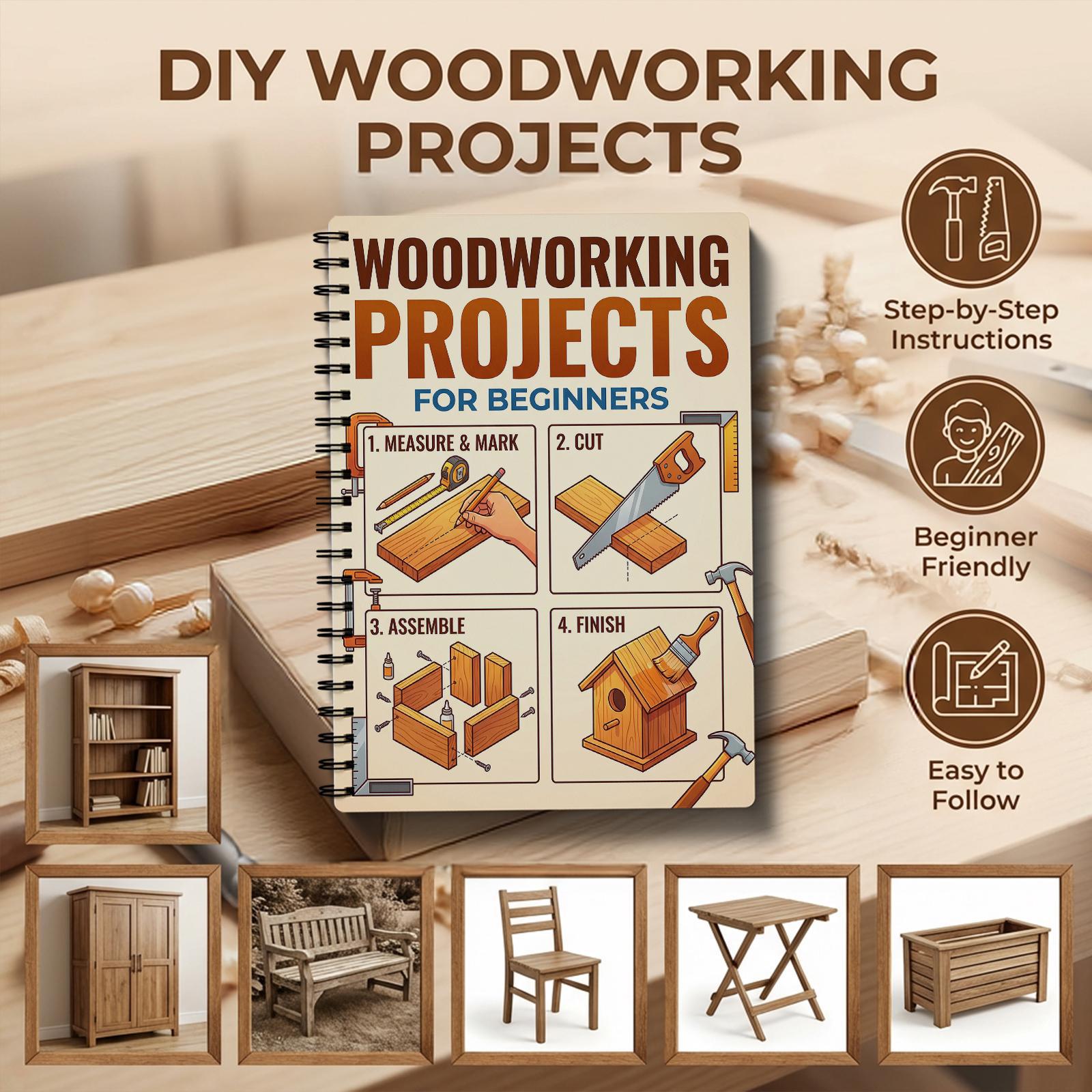 Woodworking Book - Woodworking Book for Beginners Simple Practical