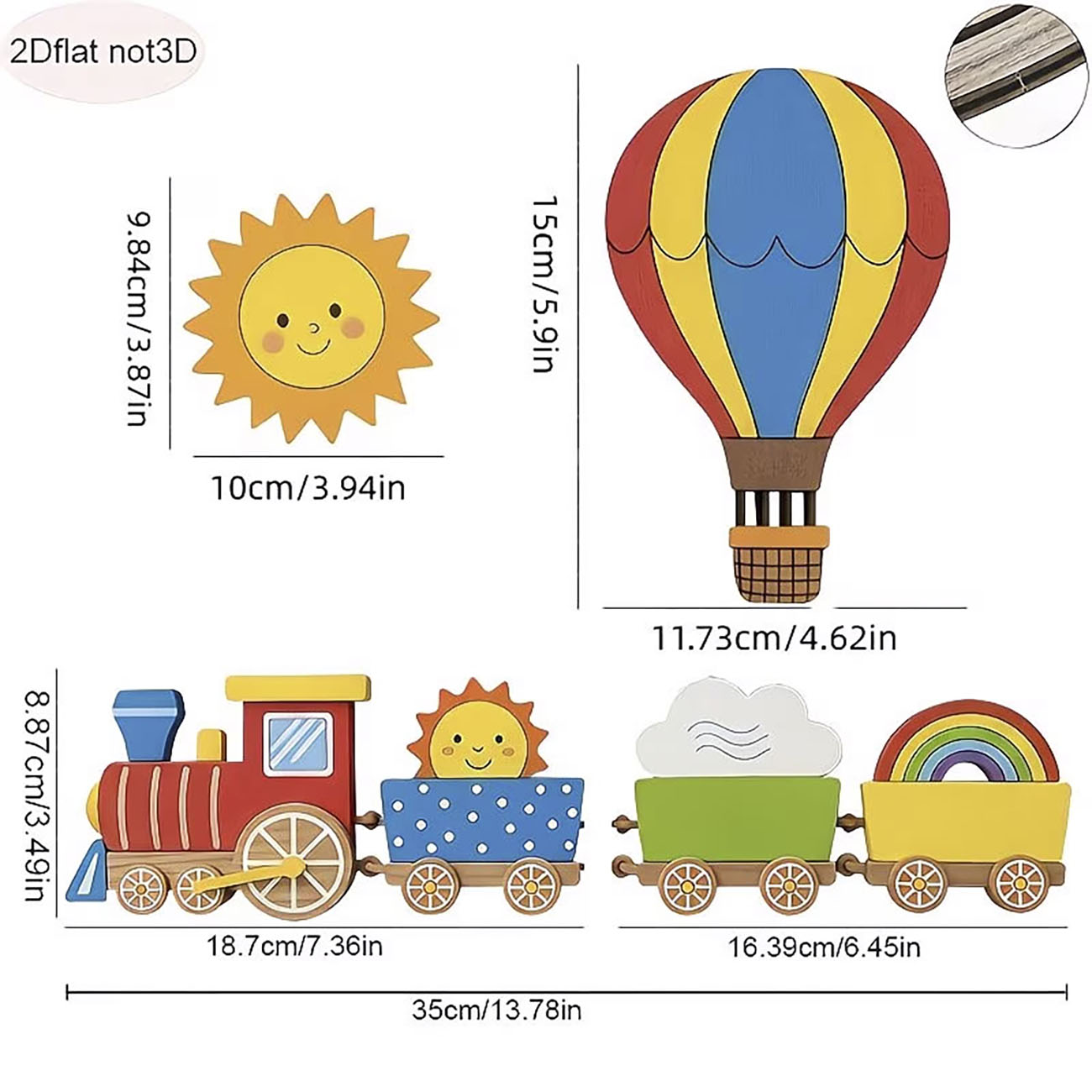 6Pcs Wooden Kids Wall Decor Se - đánh giá và giá Woodworking Veneer