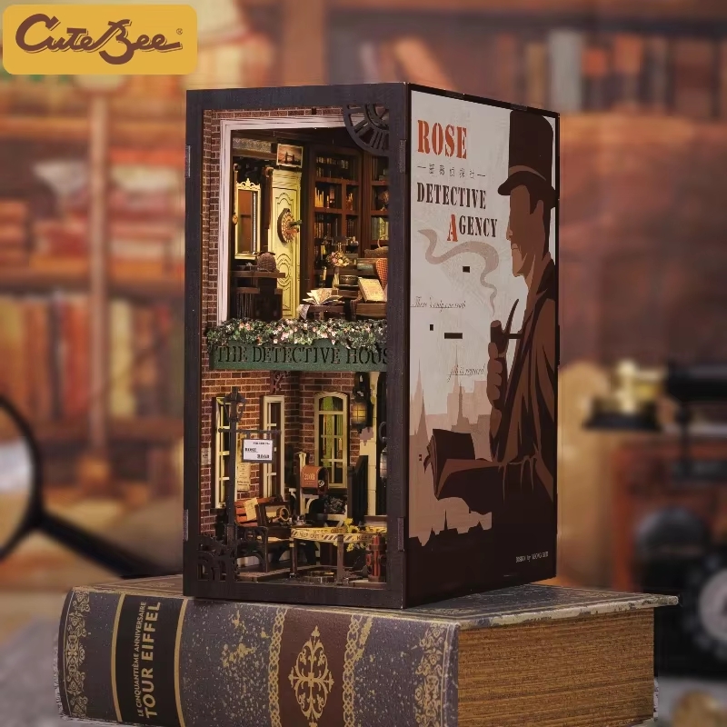 CUTEBEE Book Nook 3D Puzzle Mi - đánh giá và giá Woodworking Book
