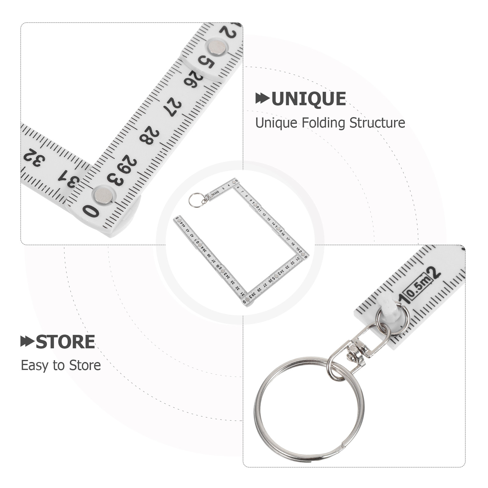 2Pcs Folding Ruler Metric 0.5m - đánh giá và giá Woodworking Carpenter
