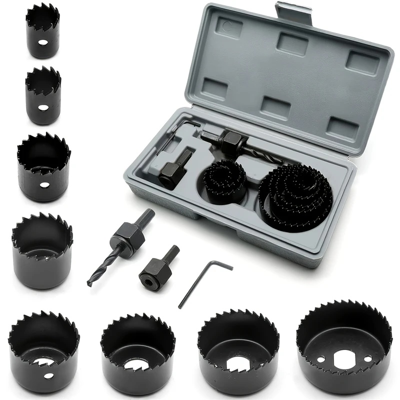 8pcs Woodworking Hole Saw Kit  - đánh giá và giá Woodworking Drill Bits