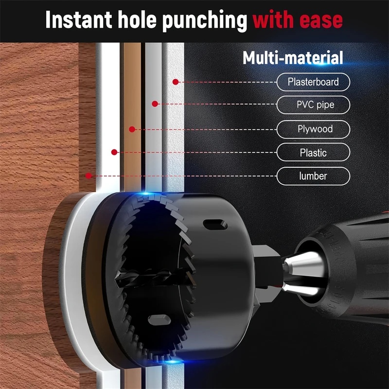 8pcs Woodworking Hole Saw Kit  - đánh giá và giá Woodworking Drill Bits