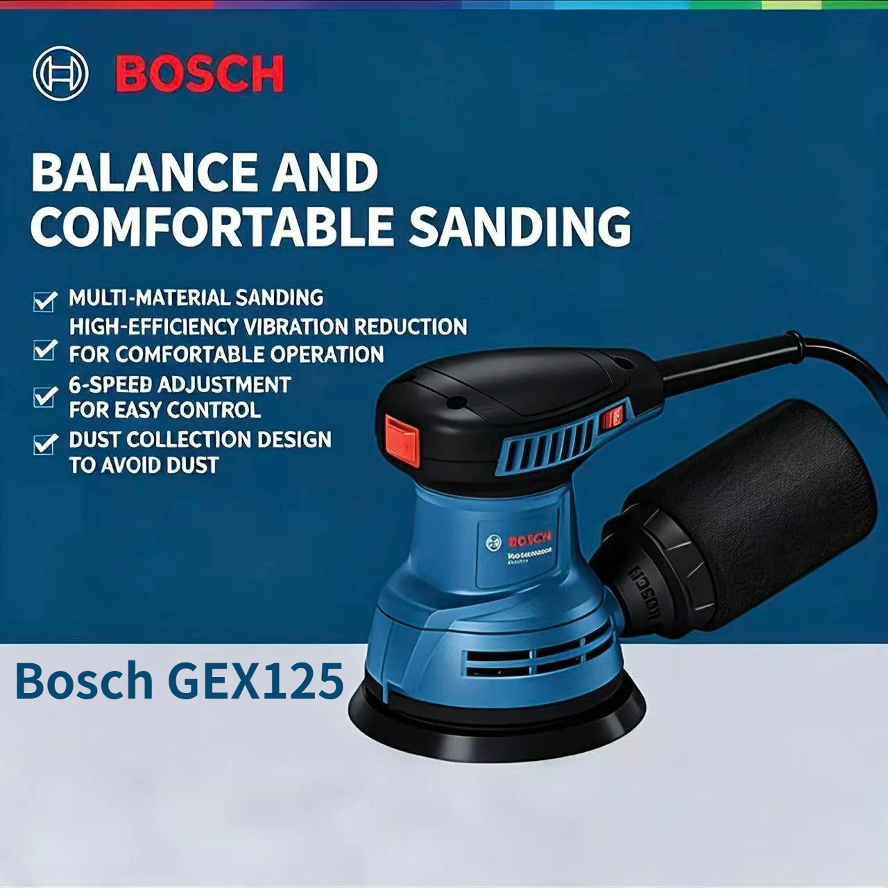 Bosch GEX125 280W Multifunctio - đánh giá và giá Woodworking Machinery