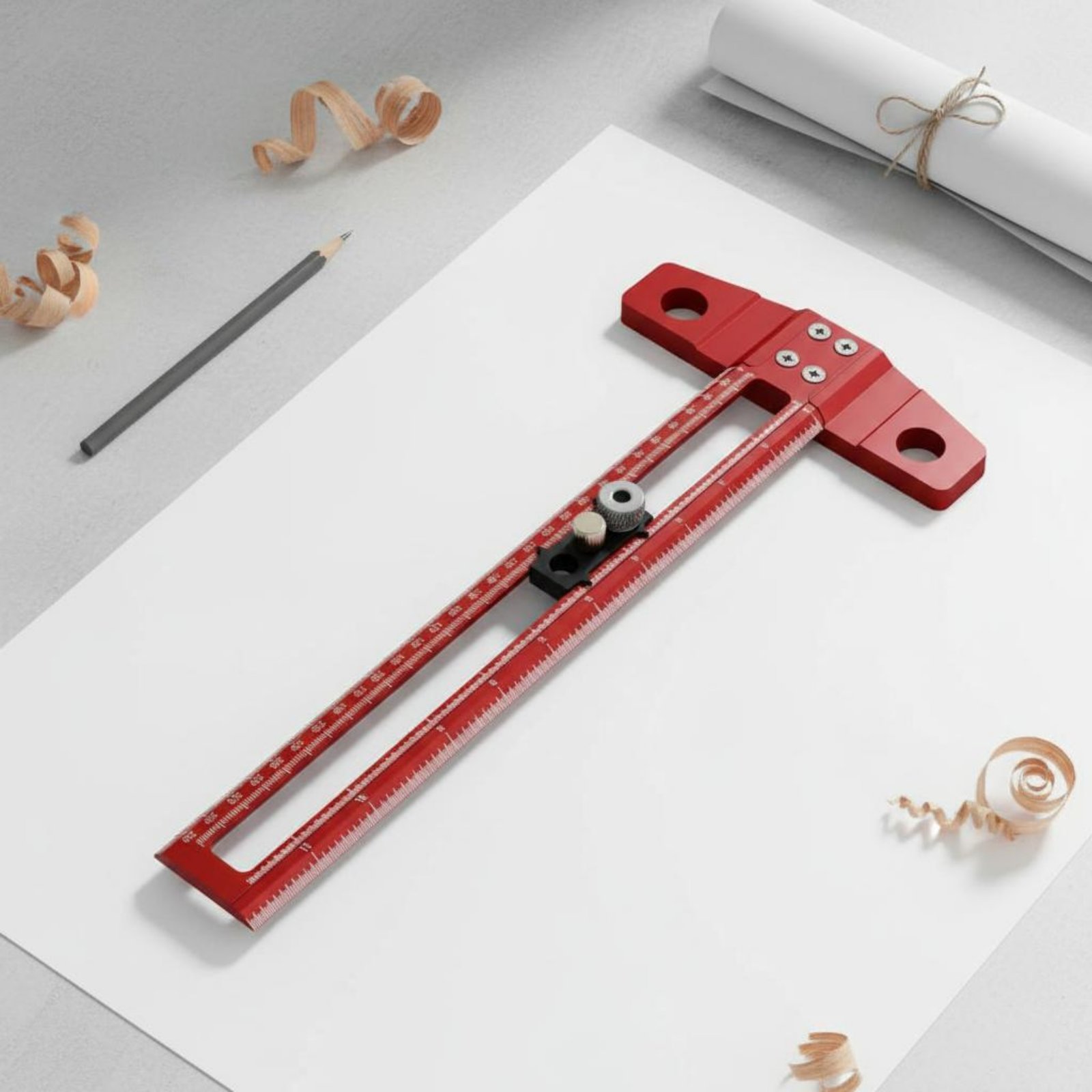 T-Square Ruler Drill Hole Guid - đánh giá và giá Woodworking Workshop Design