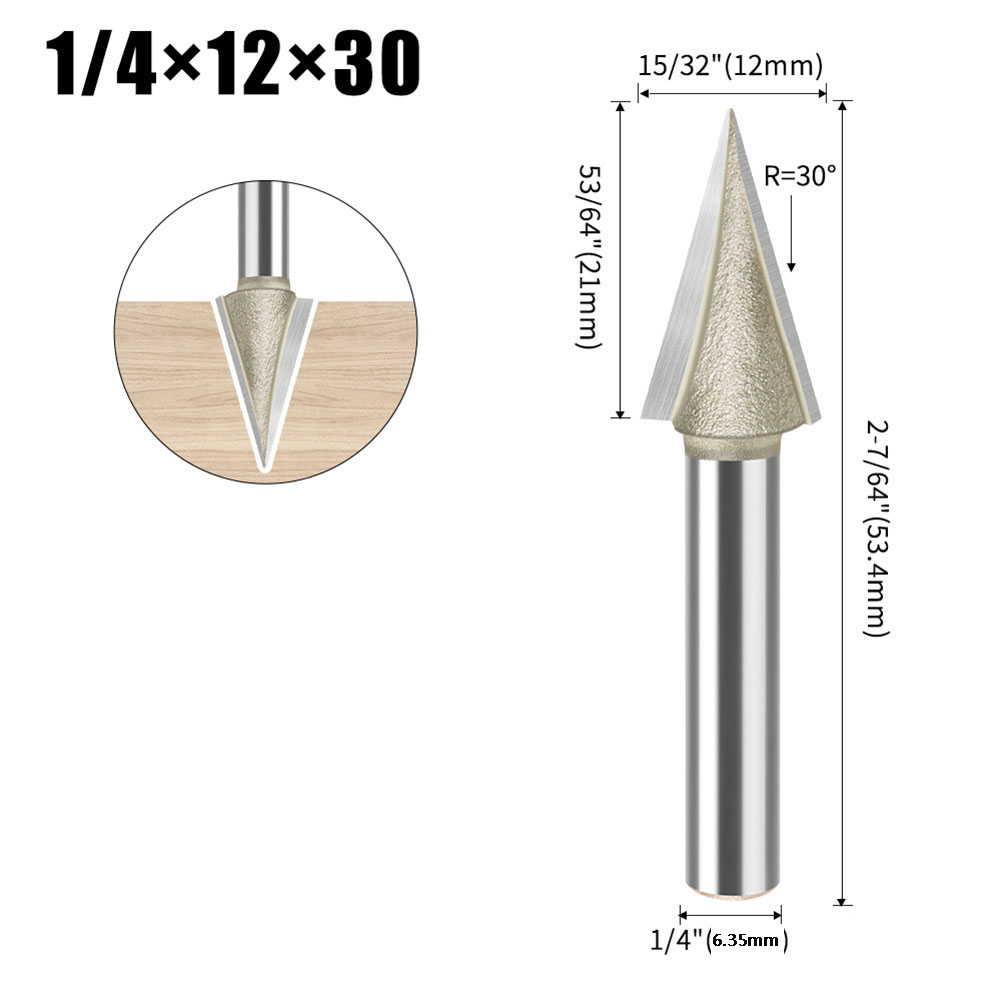 Carbide V Bit 30 Degree V Shap - đánh giá và giá Woodworking Or Woodworking