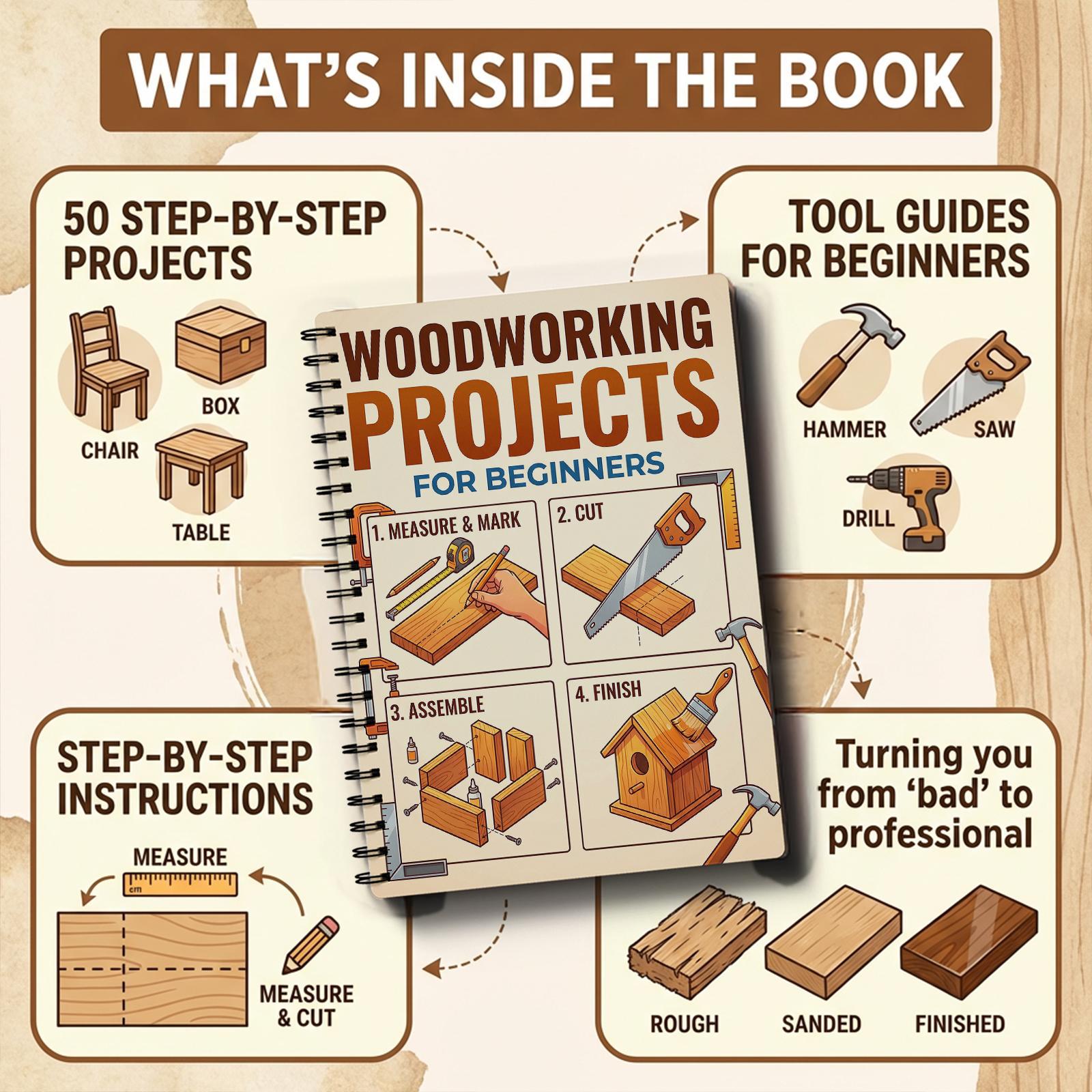 Woodworking Book for Beginners - đánh giá và giá Woodworking Book