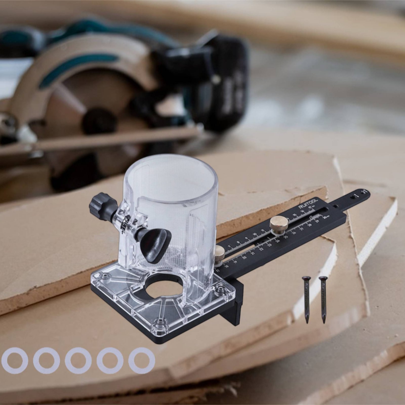 Router Circle Cutting Jig Mult - đánh giá và giá Woodworking Carpenter