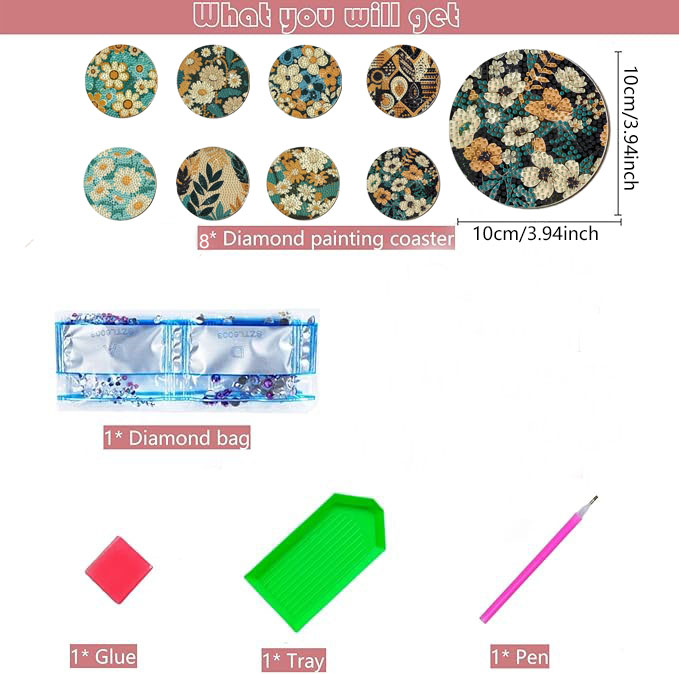 8 Pieces DIY Diamond Painting  - đánh giá và giá Woodworking Art