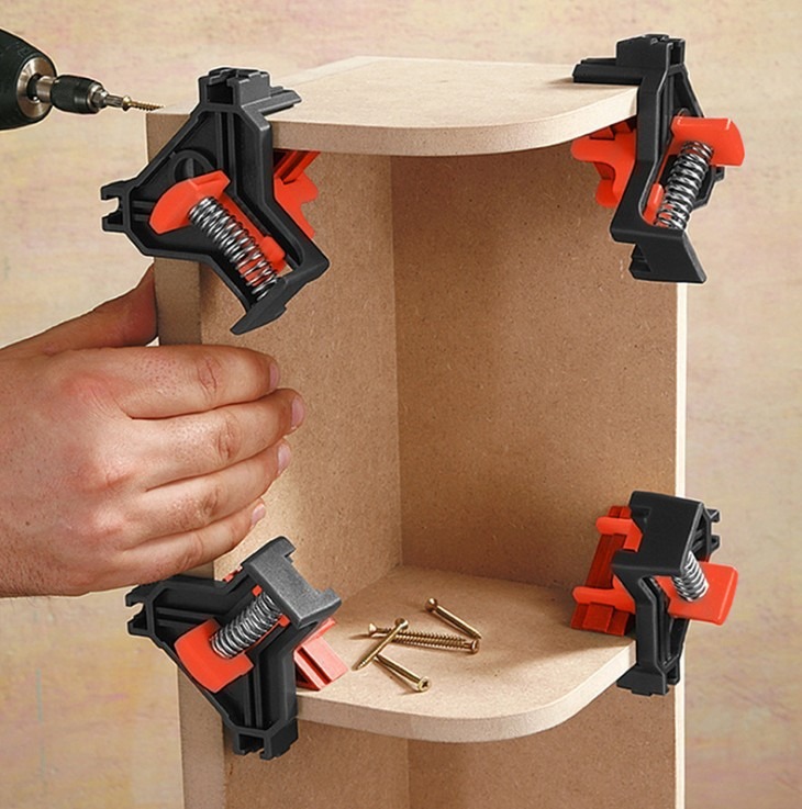 2/4PCS Right Angle Fixing Clip - đánh giá và giá Woodworking Right Angle Clamp